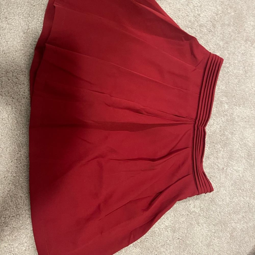 Red preppy skirt; medium; never worn